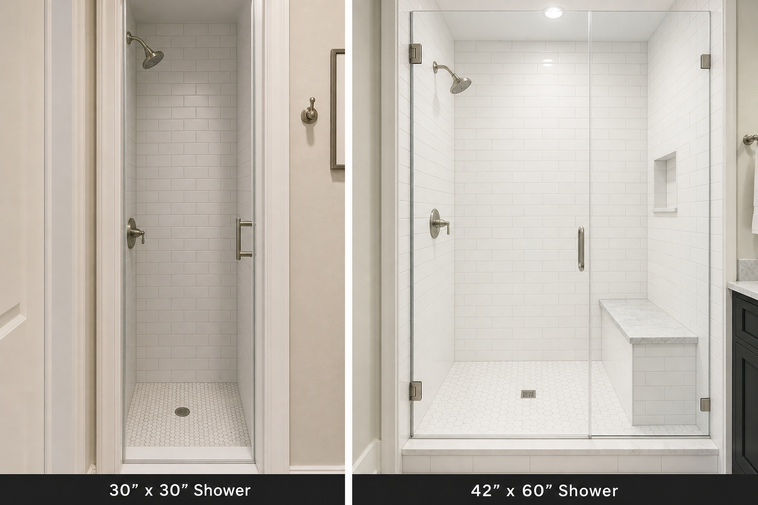 What's the Minimum Shower Size Before It Starts to Feel Cramped?